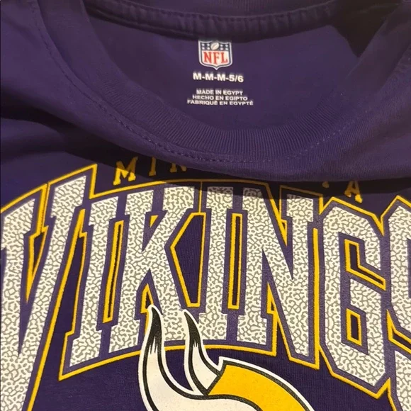 NFL Minnesota Vikings Purple Yellow Short Sleeve Tee - Picture 2 of 3